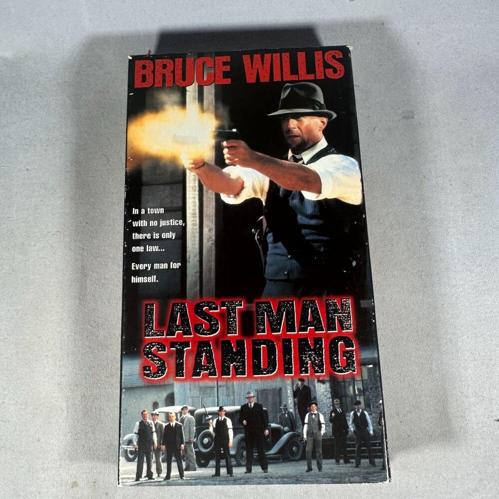 Bruce Willis Last Man Standing VHS Original Box R Walter Hill Action Drama 1996